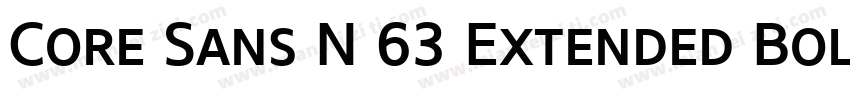 Core Sans N 63 Extended Bold字体转换